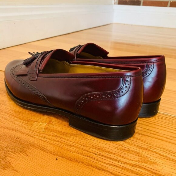 BOSTONIAN CORDOVAN CROWN WINDSOR TASSEL LOAFERS - Picture 10 of 15